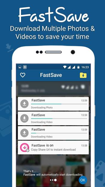 FastSave aplikasi untuk download video di Instagram ke HP