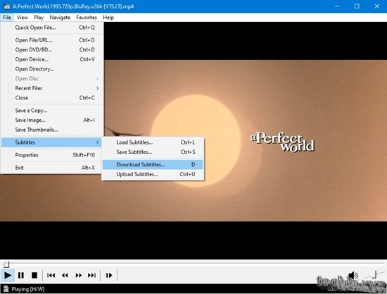 Cara Download Subtitle Film di Media Player Classic - File - Subtitles - Download Subtitles